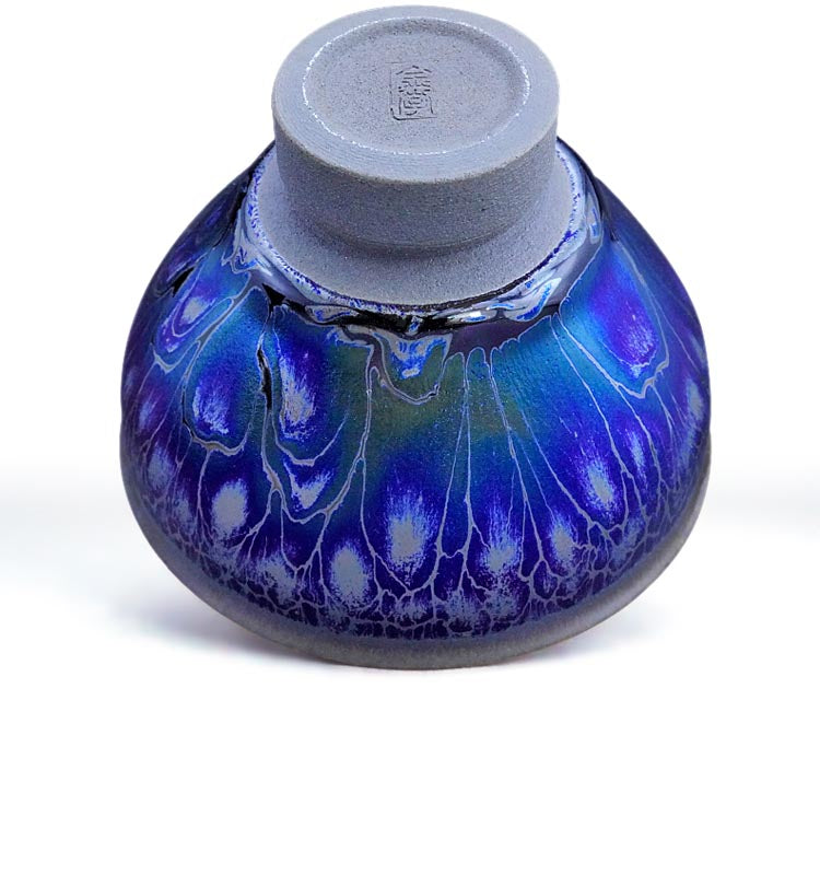 Exquisite Handmade Jian Teaware Set with Iridescent Oil-Spot Glaze