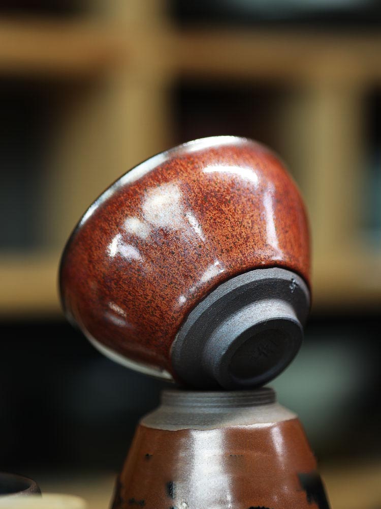 Authentic Jianyang Kiln-Fired Ceramic Master Cup