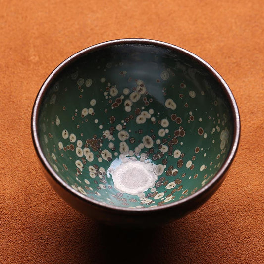 Celestial Midnight Jian Zhan Master Teacup - Handcrafted Excellence