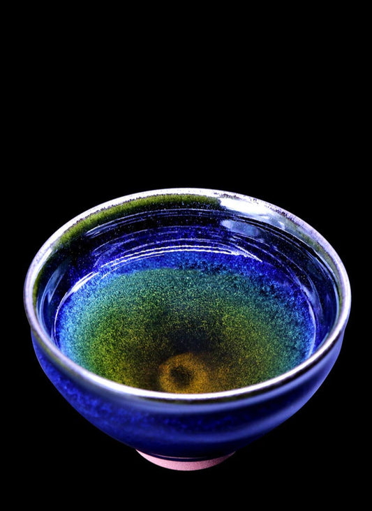 Dream Blue Jian Zhan Tea Cup - Handcrafted by Wu Ji Wang