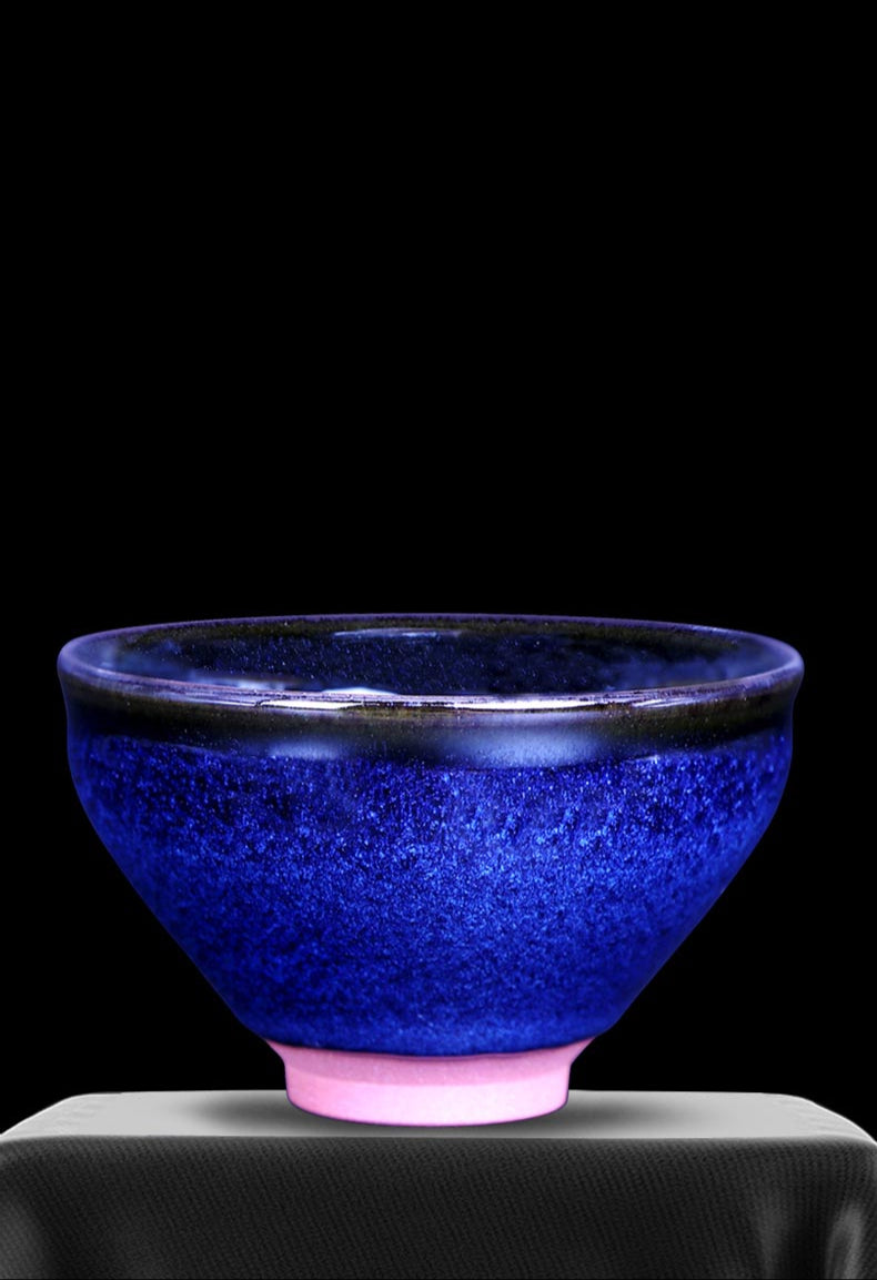 Dream Blue Jian Zhan Tea Cup - Handcrafted by Wu Ji Wang