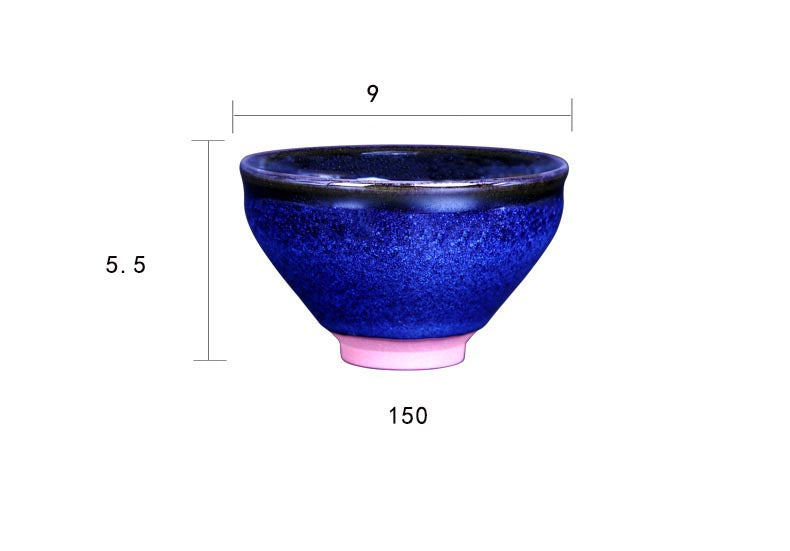 Dream Blue Jian Zhan Tea Cup - Handcrafted by Wu Ji Wang