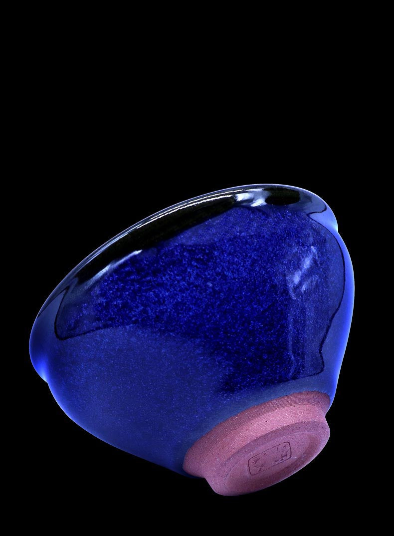 Dream Blue Jian Zhan Tea Cup - Handcrafted by Wu Ji Wang