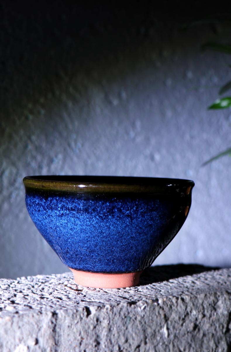 Dream Blue Jian Zhan Tea Cup - Handcrafted by Wu Ji Wang