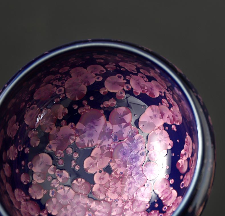 Ethereal Blossom Jian Zhan Ceramic Tea Cup Set