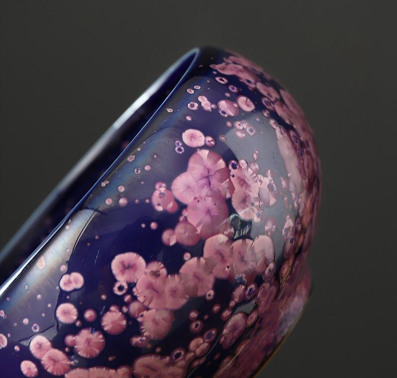 Ethereal Blossom Jian Zhan Ceramic Tea Cup Set