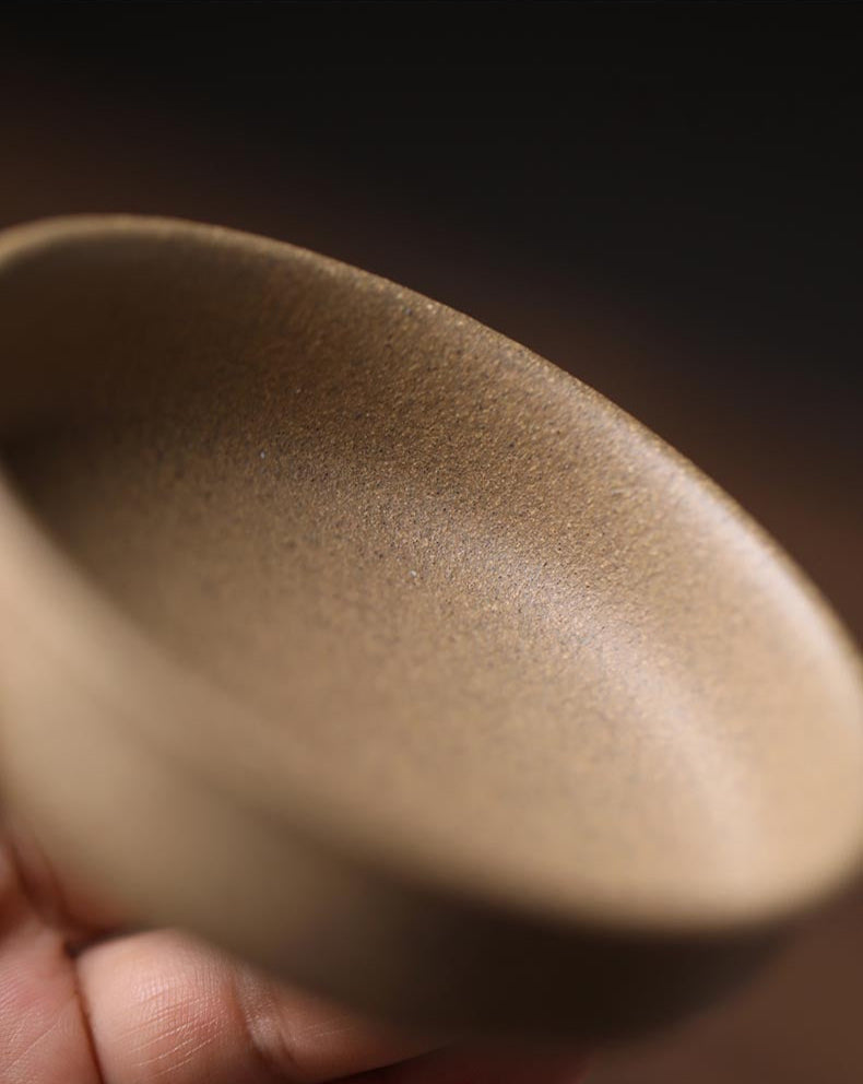 Experience Stillness and Strength – Handcrafted Yixing Clay Teacup with “Raw Jade” Inscription