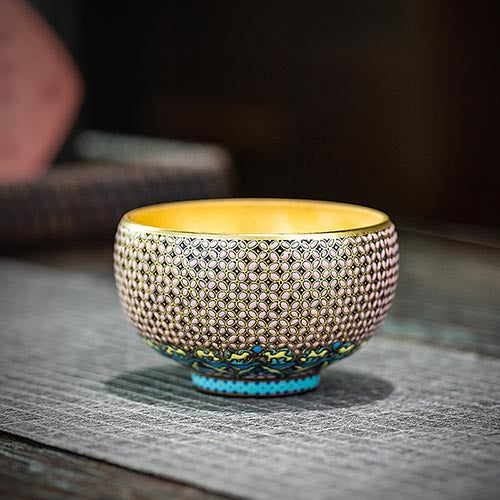 Exquisite Lacquer Art Teacup - Handcrafted Masterpiece by Cai Zhiqiang