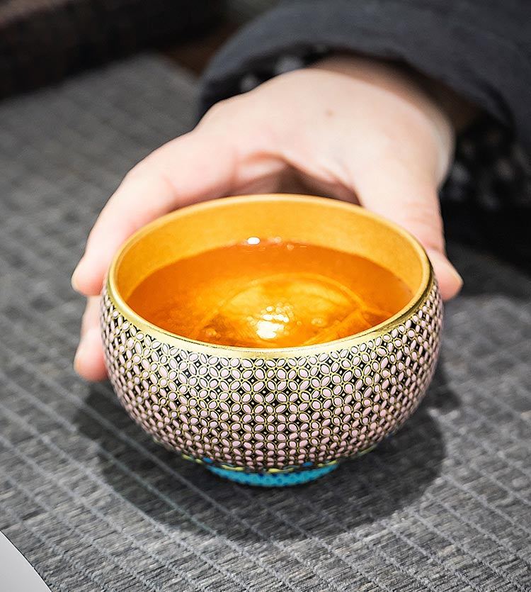 Exquisite Lacquer Art Teacup - Handcrafted Masterpiece by Cai Zhiqiang