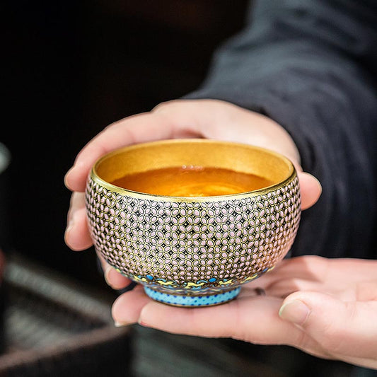 Exquisite Lacquer Art Teacup - Handcrafted Masterpiece by Cai Zhiqiang