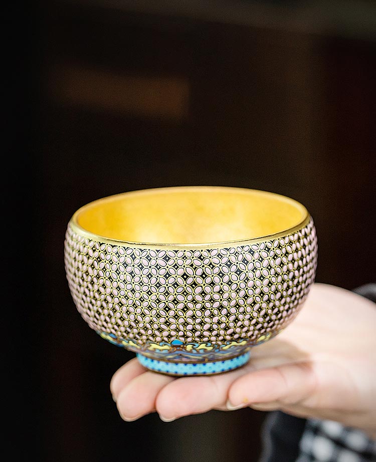 Exquisite Lacquer Art Teacup - Handcrafted Masterpiece by Cai Zhiqiang