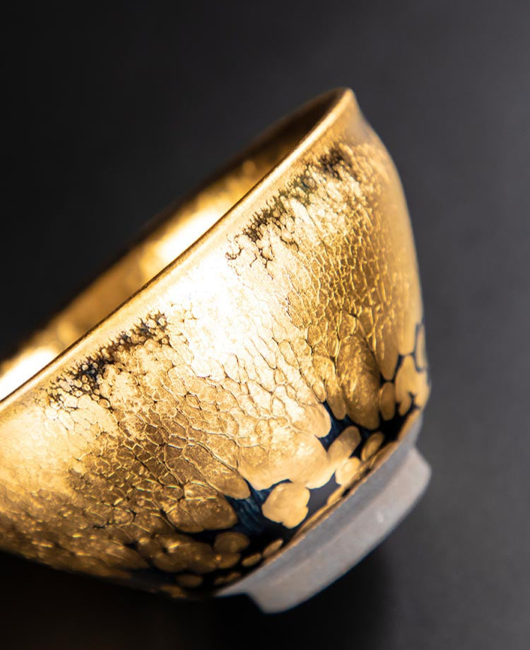 Golden Oil Drop Jian Zhan Teacup - Handcrafted Elegance from Jianyang