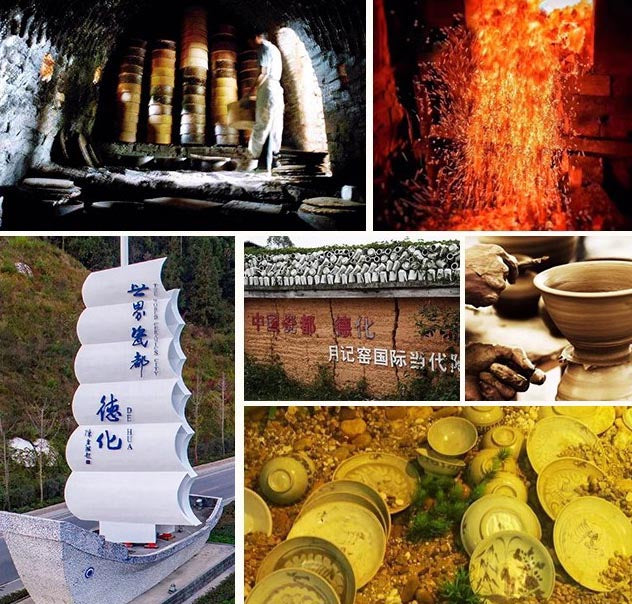 Handcrafted Dehua White Jade Porcelain Tea Set Prosperity and Fortune Collection