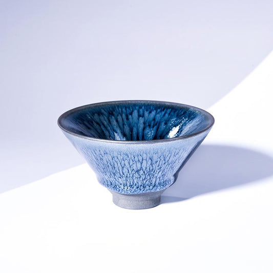 Handcrafted Floral Jian Zhan Oil Spot Tea Cup