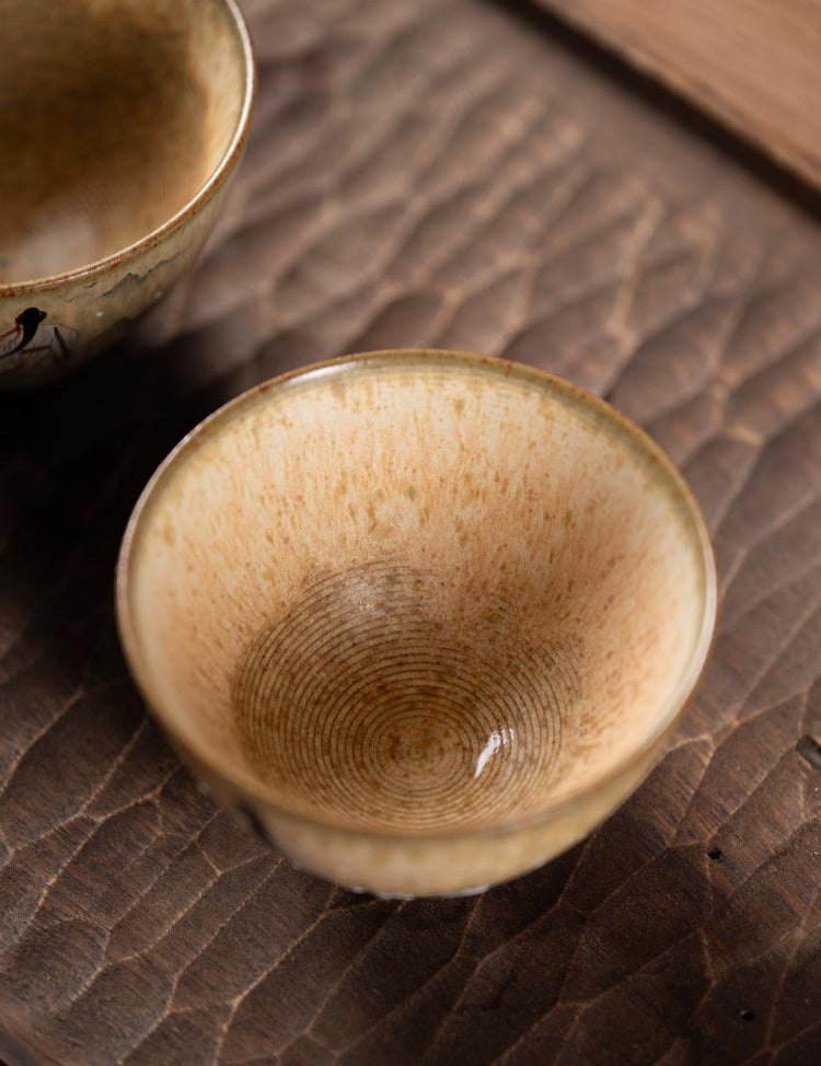 Hand-Painted Snow Scene Teacup – Literati-Inspired Ceramic Art from Jingdezhen
