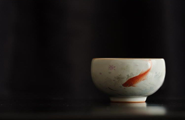 Handcrafted Sky Blue Ru Kiln Teacup - Jingdezhen Collection
