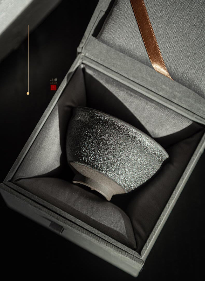 Jian Zhan Starry Sky Cup by Lin Shipeng - Elegance in Craft
