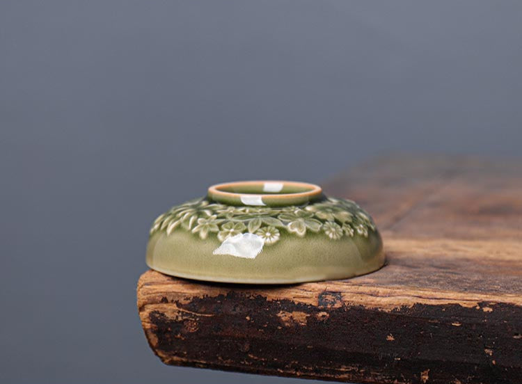 Qingyun Blossom Pu'er Cup - Exquisite Longquan Celadon Tea Masterpiece