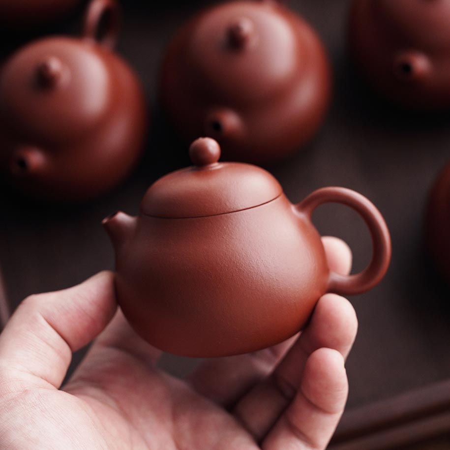 Yixing Zisha Teapot - Handmade Xiao Wendan 100ml