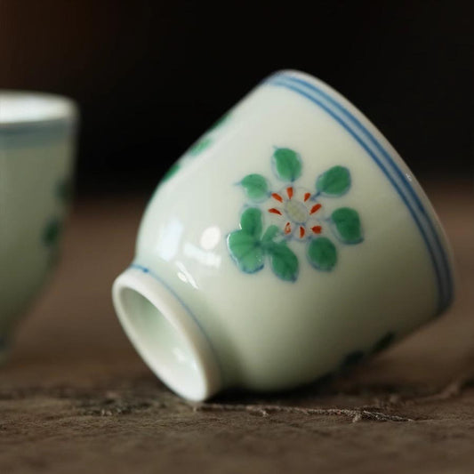Yuan Yu Studio Chaozhou Gongfu Cha Ming Style 20ml Mini Chrysanthemum Cup