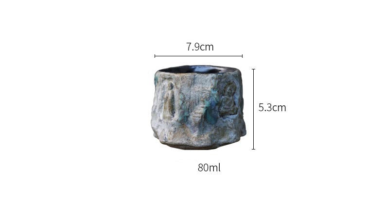 Zen Artistry: Handcrafted Shino Tea Cup with Ancient Wisdom