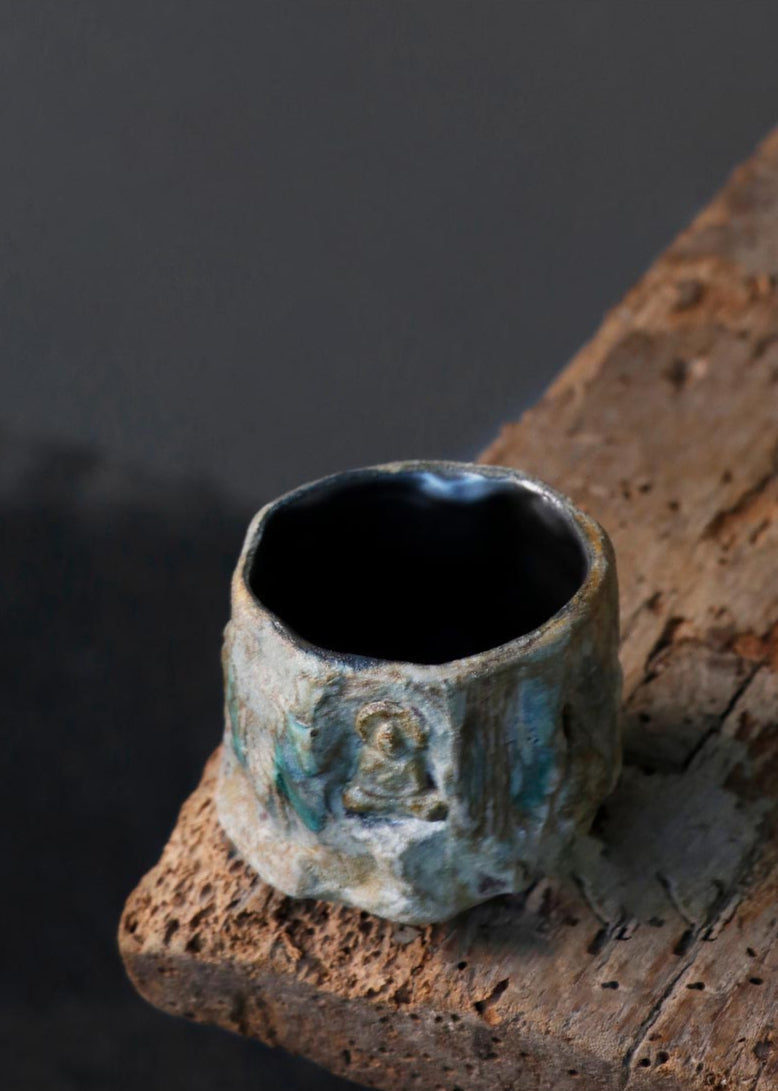 Zen Artistry: Handcrafted Shino Tea Cup with Ancient Wisdom