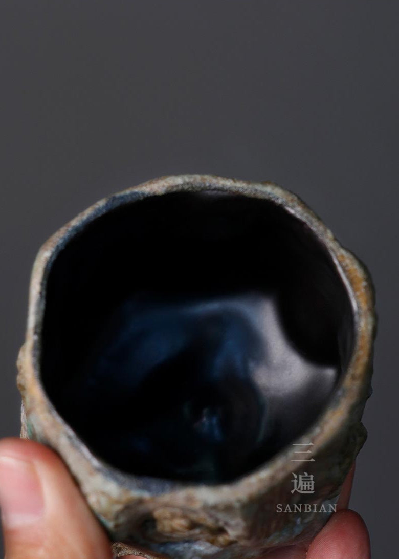 Zen Artistry: Handcrafted Shino Tea Cup with Ancient Wisdom