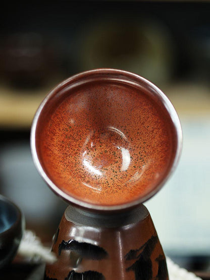 Authentic Jianyang Kiln-Fired Ceramic Master Cup