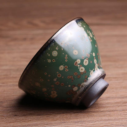 Celestial Midnight Jian Zhan Master Teacup - Handcrafted Excellence