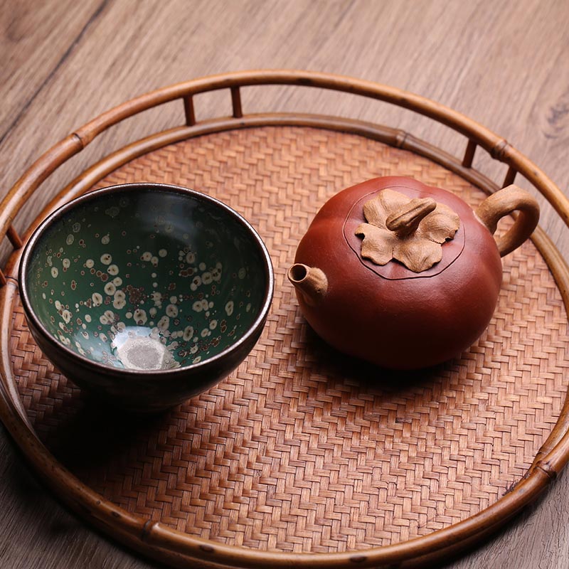 Celestial Midnight Jian Zhan Master Teacup - Handcrafted Excellence