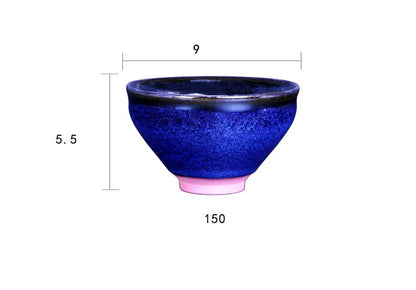 Dream Blue Jian Zhan Tea Cup - Handcrafted by Wu Ji Wang