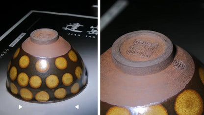 Golden Armor JianZhan Masterpiece Tea Bowl by Li Yuanxing