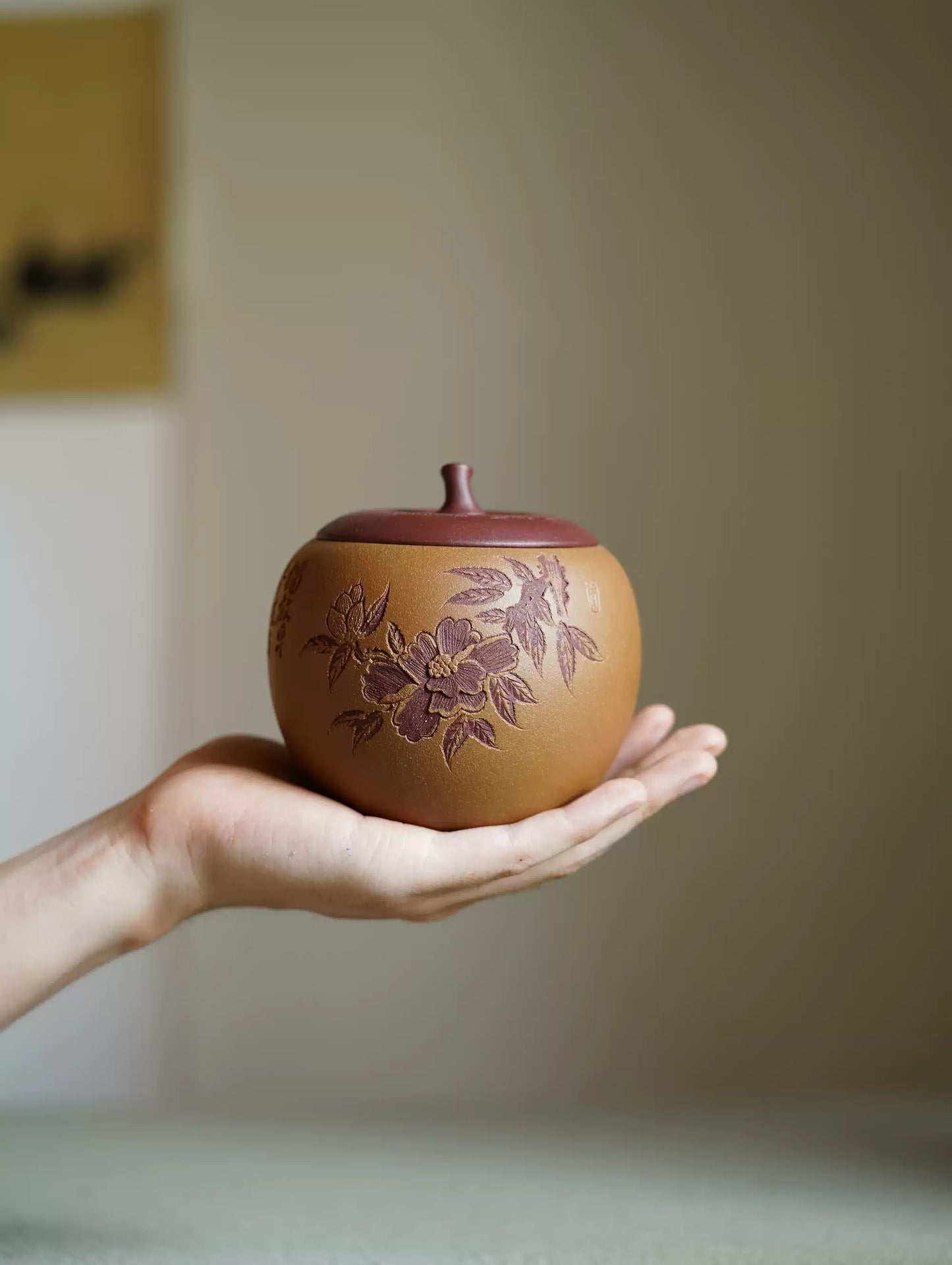 Handmade-Yixing-Zisha-Tea-Caddy-120g-Loose-Leaf-Tea-Storage-Jar_6