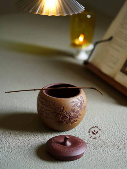 Handmade-Yixing-Zisha-Tea-Caddy-120g-Loose-Leaf-Tea-Storage-Jar_9