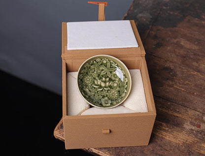 Qingyun Blossom Pu'er Cup - Exquisite Longquan Celadon Tea Masterpiece