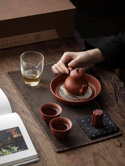 Yixing Zhuni Gongfu Teaset – Semi-Handmade 